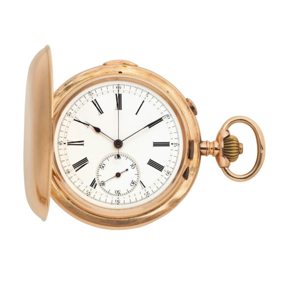Swiss gold quarter repeating lever chronograph Circa 1900