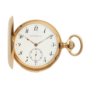 Swiss 18 carat gold huting cased minute repeater Circa 1920