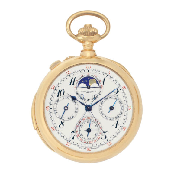 Rare and important 18k gold complicated watch Circa 1917