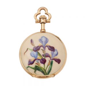 Attractive, gold richly decorated pendant watch Circa 1860