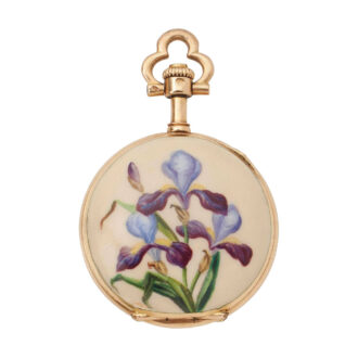 Attractive, gold richly decorated pendant watch Circa 1860