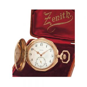 Swiss 14k gold hunting cased lever pocket watch Circa 1915