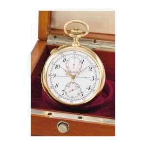 Swiss gold repeating split seconds chronograph Circa 1915