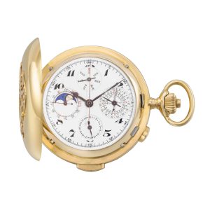 Spanish 18 carat gold complicated lever watch Circa 1900