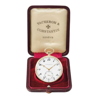 Swiss 14 carat gold open faced keyless lever watch Circa 1932