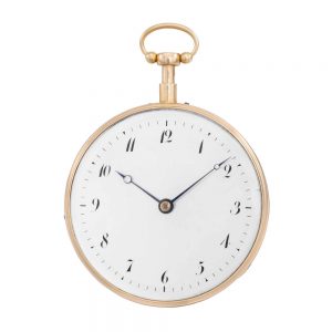 French 18 carat rose gold musical quarter repeater Circa 1820