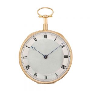 Swiss open faced quarter repeating muscial watch Circa 1820