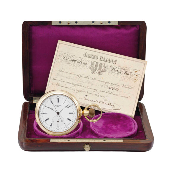Swiss repeating stoppable center seconds watch Circa 1890 Swiss repeating stoppable center seconds watch Circa 1890