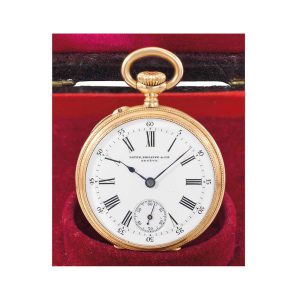 Swiss rose gold open faced lever pendant watch Circa 1901
