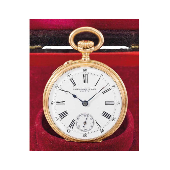 Swiss rose gold open faced lever pendant watch Circa 1901