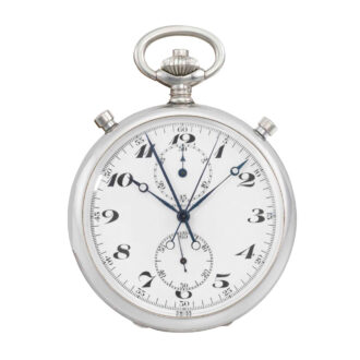 Unusual stainless steel flyback split chronograph Circa 1940