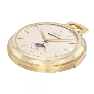Very fine 18k gold open faced complicated watch Circa 1931