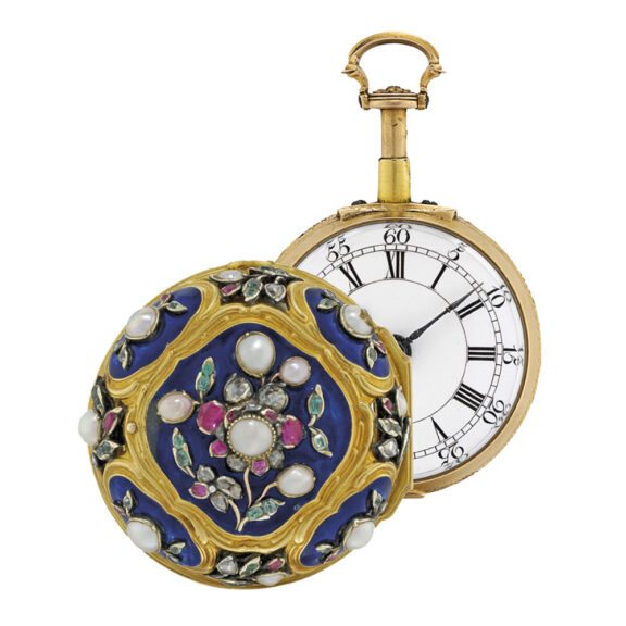 Fine English gold quarter repeating verge watch Circa 1780