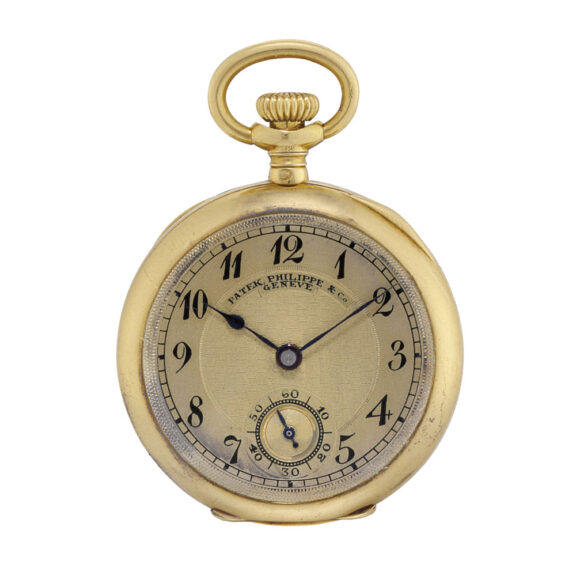 Swiss 18k gold open faced lever pendant watch Circa 1908