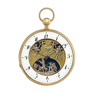 Swiss repeater with Jacquemarts and automaton Circa 1820