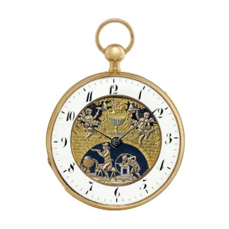 Swiss repeater with Jacquemarts and automaton Circa 1820