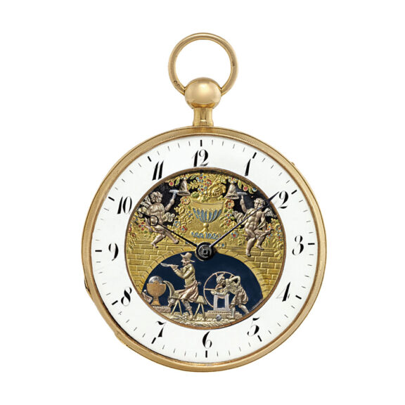 Swiss repeater with Jacquemarts and automaton Circa 1820