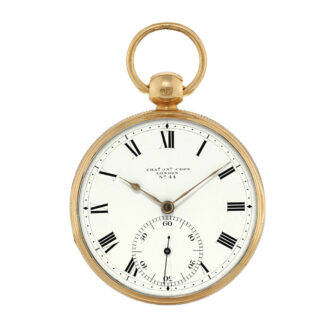 Fine English gold open faced pocket chronometer Circa 1816