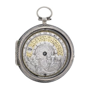 English silver pair cased wandering hour verge Circa 1700