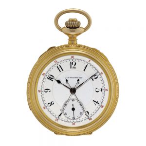 Swiss gold repeating split seconds chronograph Circa 1905
