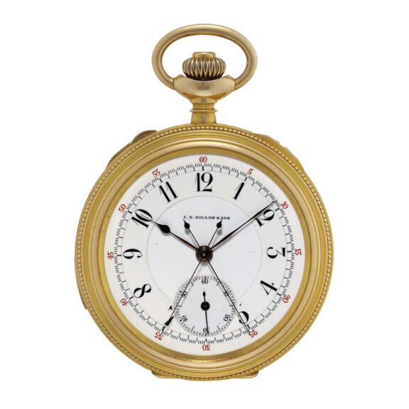Swiss gold repeating split seconds chronograph Circa 1905