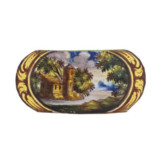 Swiss gold and enamel open faced verge watch Circa 1700