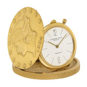 Swiss 18 carat gold US twenty dollar coin watch Circa 1970
