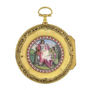 English hour and quarter striking verge coach watch Circa 1800
