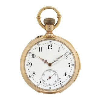 Danish 18k rose gold five minute repeating lever Circa 1910