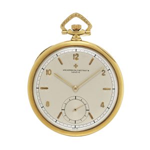 Swiss 18 carat gold open faced keyless lever watch Circa 1920