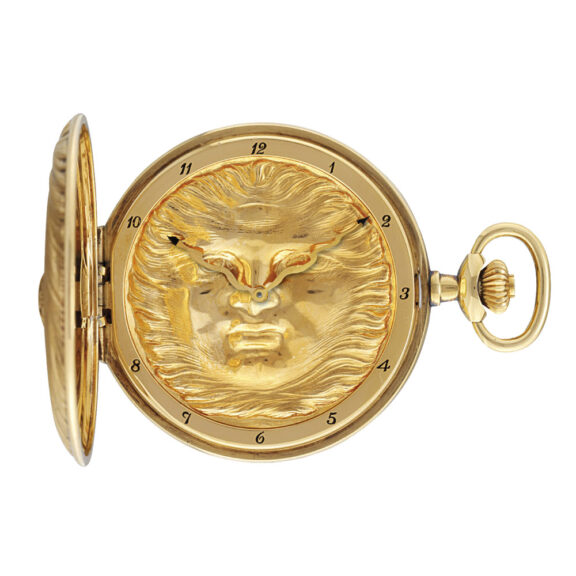 Swiss 18K gold limited edition hunting cased lever Circa 1989