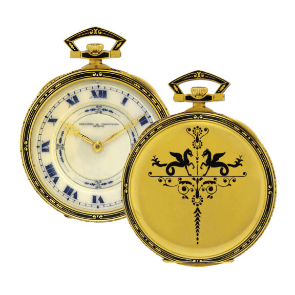 Swiss gold and enamel Art Deco lever dress watch Circa 1922