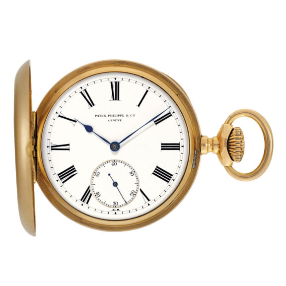 Fine Swiss 18 carat rose gold hunting cased lever Circa 1895