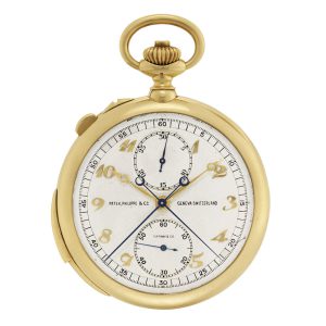 Swiss 18k gold repeating split seconds chronograph Circa 1929