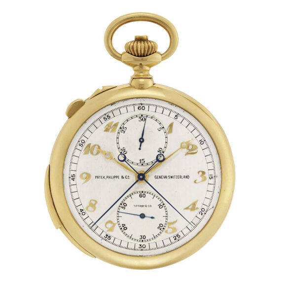 Swiss 18k gold repeating split seconds chronograph Circa 1929 Swiss 18k gold repeating split seconds chronograph Circa 1929