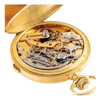 Swiss hunting cased single button chronograph Circa 1914