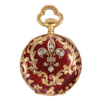 Fine and rare American pendant watch with brooch Circa 1899