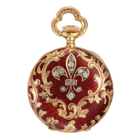Fine and rare American pendant watch with brooch Circa 1899