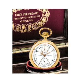 Swiss gold split seconds chronograph lever watch Circa 1904