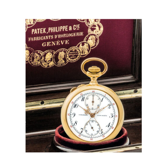 Swiss gold split seconds chronograph lever watch Circa 1904