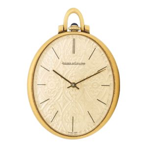 Fine Swiss 18 carat gold oval pendant watch Circa 1960