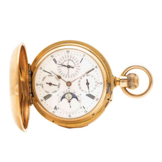 Extremely fine and rare Swiss complicated watch Circa 1881