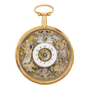 Swiss repeating verge with jacquemart automaton Circa 1820