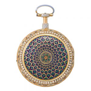 Swiss gold clock watch for the Chinese market Circa 1780