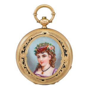 Swiss gold full hunter made for the Chinese market Circa 1860
