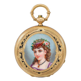 Swiss gold full hunter made for the Chinese market Circa 1860