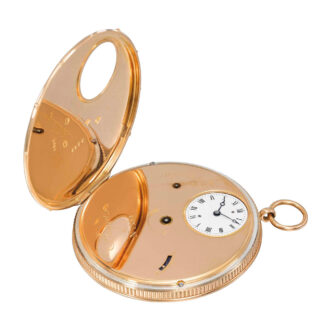 Extremely rare 18k gold à tact ruby cylinder watch Circa 1804