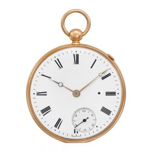 Gold half quarter repeating jumping hour watch Circa 1846