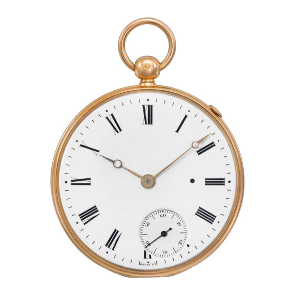 Gold half quarter repeating jumping hour watch Circa 1846