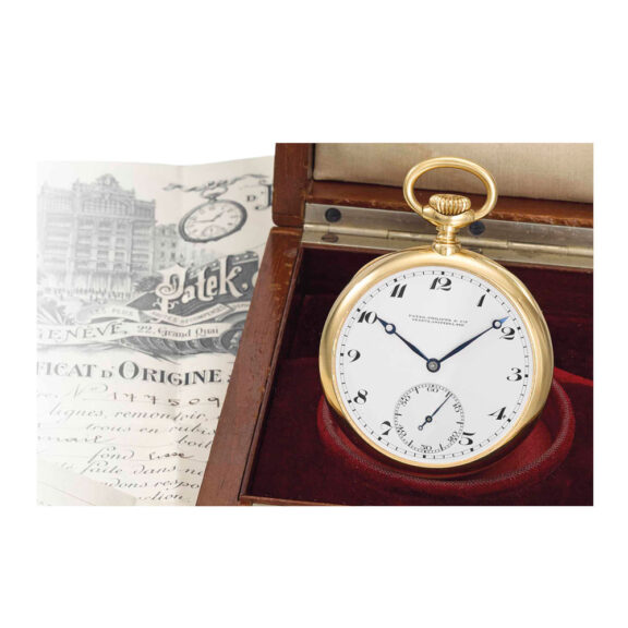 Swiss gold open faced lever with Guillaume balance Circa 1919